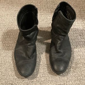 Black high neck Zara shoes in good condition